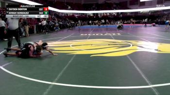 144 lbs 9th Place Match - Josiah Gonzalez, Caldwell vs Zayden Denton, Centennial