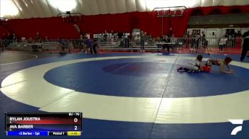 70 lbs 5th Place Match - Rylan Joustra, IL vs Ava Barber, IL