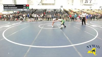 150 lbs Champ. Round 3 - Beau Bergeron, Grand Island Wrestling Club vs Jonah Sturtevant, Adirondack Youth Wrestling Club