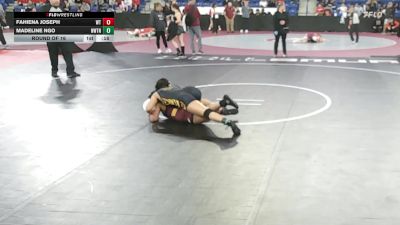 132 lbs Round Of 16 - Fahiena Joseph, Whittier vs Madeline Ngo, Newton North