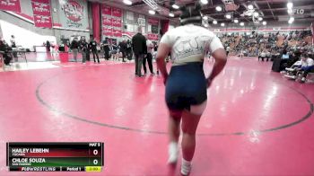 155 lbs Champ. Round 2 - Chloe Souza, San Marino vs Hailey Lebehn, Yucaipa