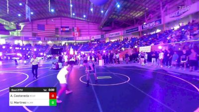 144 lbs Consi Of 4 - Amani Castaneda, Bear Cave WC vs Uriah Martinez, Alamosa Wrestling