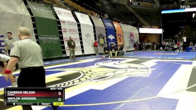 113 Class 1 lbs Champ. Round 1 - Cameron Nelson, Priory vs Waylon Adkisson, Centralia