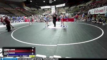 160 lbs Round 3 (16 Team) - Soren Lewis, REWA vs Evan Manzo, IEWA