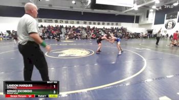 138 lbs Champ. Round 1 - Sergio Escobedo, Bishop Amat vs Landon Marques, Esperanza