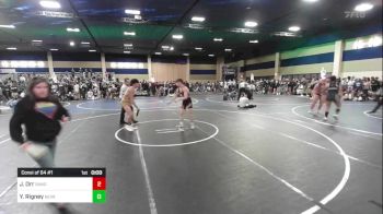 120 lbs Consi Of 64 #1 - Ashton Fraser, East Valley WC vs Aden Gaff, Team So-Cal WC