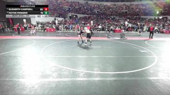 132 lbs Cons. Round 3 - Elizabeth Campbell, Wisconsin vs Paytin Primmer, Prairie Wrestling