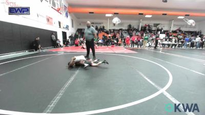 49-52 lbs Rr Rnd 1 - Maddox Reed, Pin-King All Stars vs Lane Powell, Verdigris Youth Wrestling