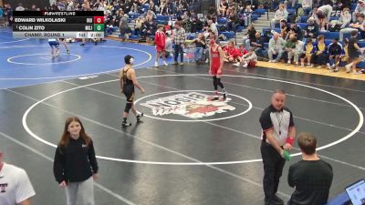 118 lbs Champ. Round 1 - Colin Zito, McQuiad Jesuit vs Edward Wilkolaski, Iroquois