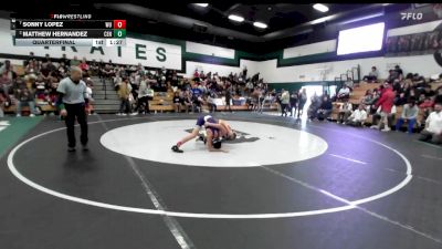 106 lbs Quarterfinal - Sonny Lopez, Washington Union vs Matthew Hernandez, Central