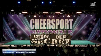 Cheer Infinity Allstars - Top Secret [2026 L3 Senior - D2 - Small - C Day 1] 2026 CHEERSPORT National All Star Cheerleading Championship