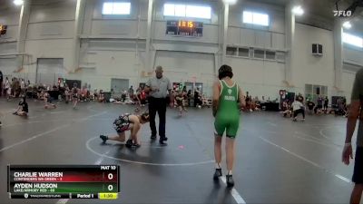 110 lbs Round 3 (6 Team) - Ayden Hudson, Lake/Armory Red vs Charlie Warren, Contenders WA Green