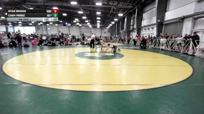 142 lbs Rr Rnd 1 - Ryan Briggs, TDWC Maniacs Grey - MS vs Cash Perez, 4M Power - MS