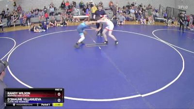 132 lbs Cons. Round 1 - Randy Wilson, Redmond High School vs D`Shaune Villanueva, Cleveland Warriors