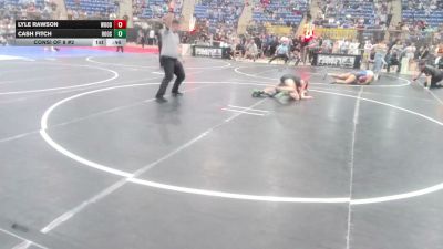 80 lbs Consi Of 8 #2 - Lyle Rawson, Woodland Park vs Cash Fitch, Roosevelt Mustangs
