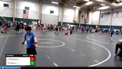 105-114 lbs Semifinal - Michel Adams, Ravenna Bluejays Wrestling vs Jesse Rodriguez, Cozad Youth Wrestling Club