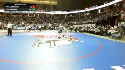 II-160 lbs Champ. Round 1 - Ethan Mitev, Ardsley vs Dylan Bulger, John Glenn