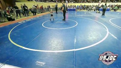 37 lbs Quarterfinal - Shia Sandoval, Ponca City Wildcat Wrestling vs Piper Norrell, Tuttle Wrestling