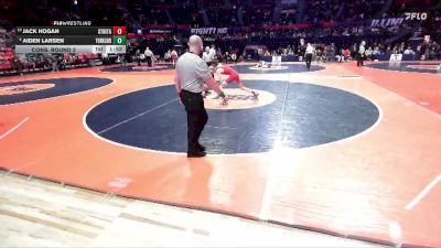 2A 120 lbs Cons. Round 3 - Aiden Larsen, Yorkville (Y. Christian) vs Jack Hogan, Chicago (St. Rita)