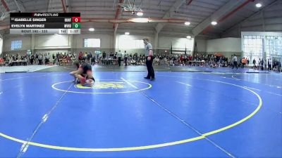 120 lbs Champ. Round 2 - Evelyn Martinez, Mount Vernon High School vs Isabelle Singer, Huntley
