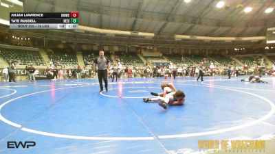 76 lbs Semifinal - Julian Lawrence, Steel Valley Renegades vs Tate Russell, ReZults Wrestling