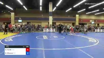 49 kg Consi Of 16 #1 - Hannah Yorek, Spartan Mat Club vs Diana Olivarez, Red Wave Wrestling