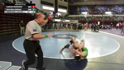 126 lbs Round Of 16 - Landon Morrison, Woodmont vs Brayden Herman, Summerville