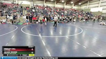 82 lbs Round 1 - Kemrie Grange, Ridgeline High School vs Presley Call, Bear River