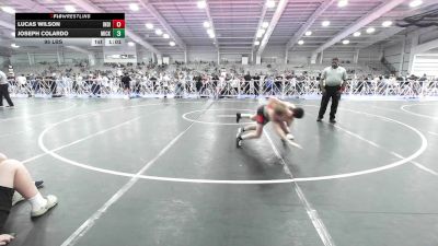 95 lbs Rr Rnd 3 - Lucas Wilson, Indiana Outlaws Silver vs Joseph Colardo, Micky's Maniacs White