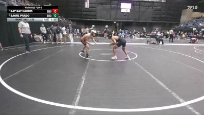 125 lbs Semifinal - Ray Ray Harris, Doane University vs Saoul Prado, Baker (Kan.)