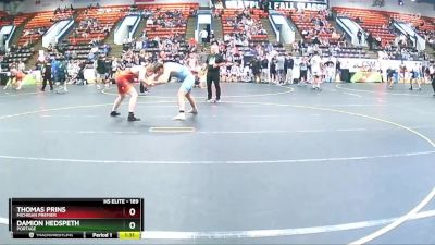 189 lbs Champ. Round 1 - Thomas Prins, Michigan Premier vs Damion Hedspeth, Portage