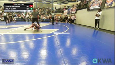 74 lbs Rr Rnd 1 - Clementina Zapata, OKC Saints Wrestling vs Amelia Garcia, Standfast