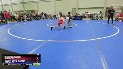 106 lbs Quarterfinals (8 Team) - Blake Murdock, Kentucky vs Julian Ortiz-Garcia, Texas Red