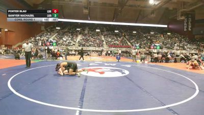 3A-157 lbs Cons. Round 1 - Porter Blau, Lovell vs Sawyer Nachazel, Lander Valley