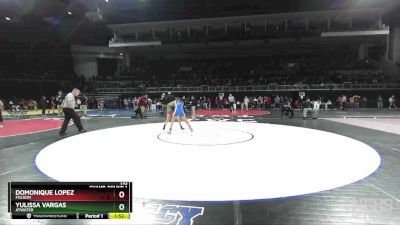 110 lbs Champ. Round 1 - Domonique Lopez, Folsom vs Yulissa Vargas, Atwater