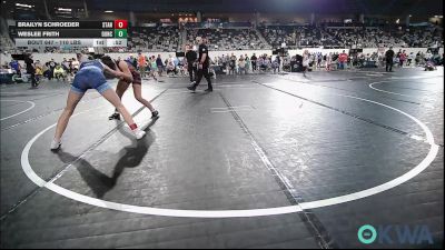 110 lbs Consi Of 8 #1 - Brailyn Schroeder, Standfast vs Weslee Frith, Duncan Demon Wrestling