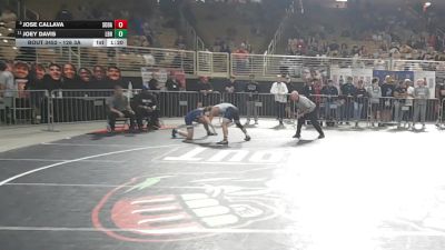 126 3A 7th Place Match - Joey Davis, Lake Brantley Hs vs Jose Callava, South Dade