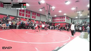 98 lbs Consi Of 16 #2 - Caden Slough, Prague vs Keanu Webb, McAlester