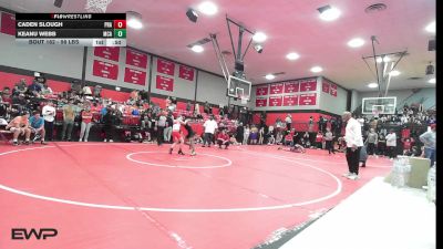 98 lbs Consi Of 16 #2 - Caden Slough, Prague vs Keanu Webb, McAlester