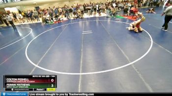 144 lbs Cons. Round 4 - Colton Peshell, Sanderson Wrestling Academy vs Ferrin Mathews, Bryce Valley Wrestling