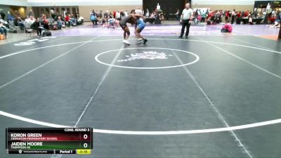 157 lbs Cons. Round 3 - Jaiden Moore, Thompson HS vs Koron Green, Creighton Preparatory School