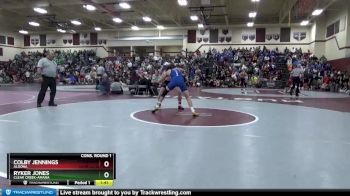 160 lbs Cons. Round 1 - Colby Jennings, Algona vs Ryker Jones, Clear Creek-Amana