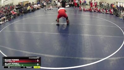 220 lbs Quarterfinals (8 Team) - Elijah Torres, Team Texas vs Elliot Powell, South Dakota Lightning