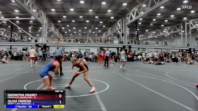 100 lbs Round 1 (8 Team) - Samantha Massey, Crown City Queens Red vs Olivia Mancha, 5forty Lady Brawlers