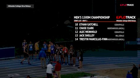 Men's 1500m Championship, Heat 2