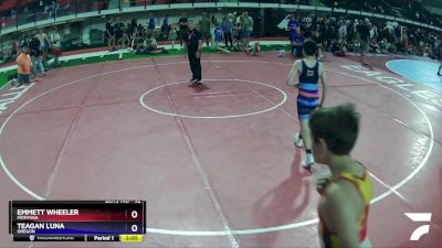 92 lbs 3rd Place Match - Emmett Wheeler, Montana vs Teagan Luna, Oregon