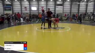 61 kg Quarterfinal - Jesse Mendez, Region Wrestling Academy vs Nasir Bailey, Illinois
