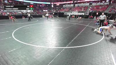 215 lbs Cons. Sub-quarters - Gage Ruf, Darlington vs Joshua Cebery, Montello