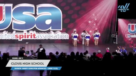 Clovis High School - Varsity Song/Pom Advanced -- Large 12-23) [2023 Varsity Song/Pom Advanced -- Large 12-23) Day 2] 2023 USA Spirit & Junior Nationals/Collegiate Championships