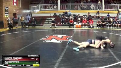 174 lbs Quarterfinal - Hunter Gonzales, North Idaho College vs Rylan Stevens, Snow